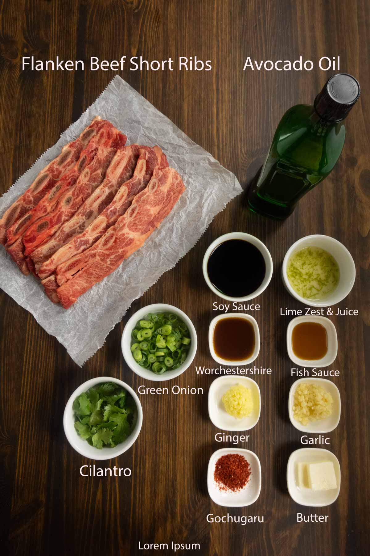Ingredient shot of the recipe.