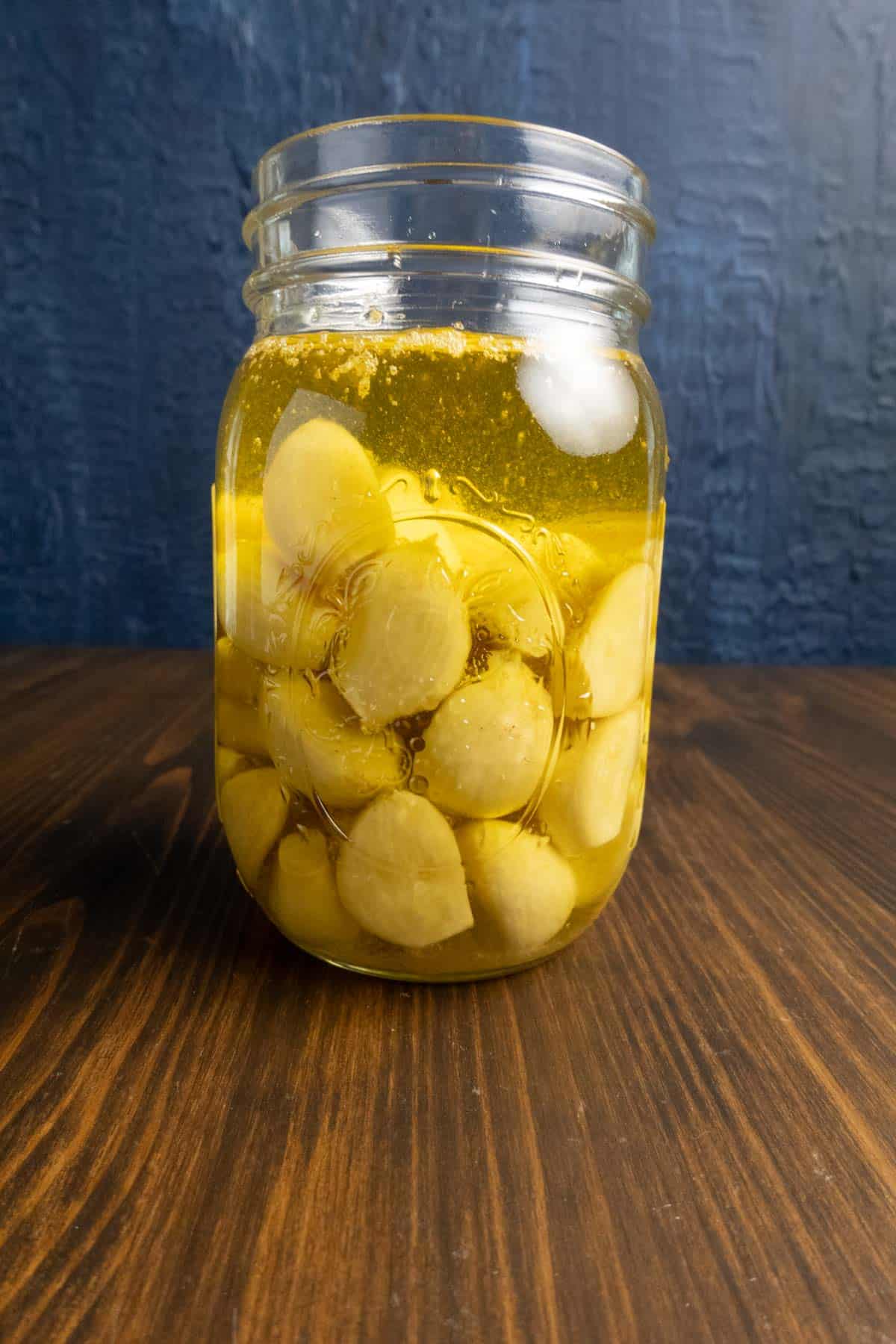 Finished garlic confit.