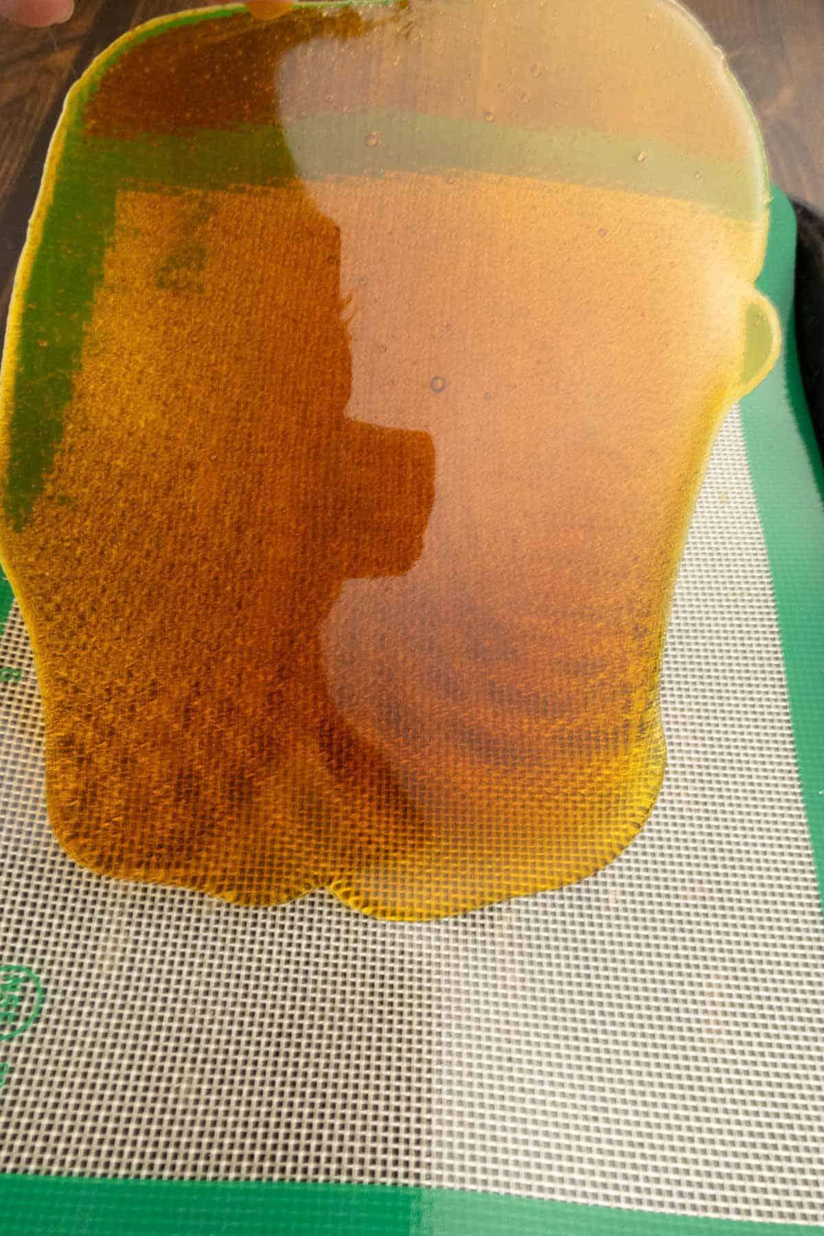 Caramel in one piece.
